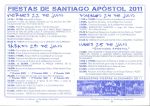Programa Fiestas de Santiago 2011
