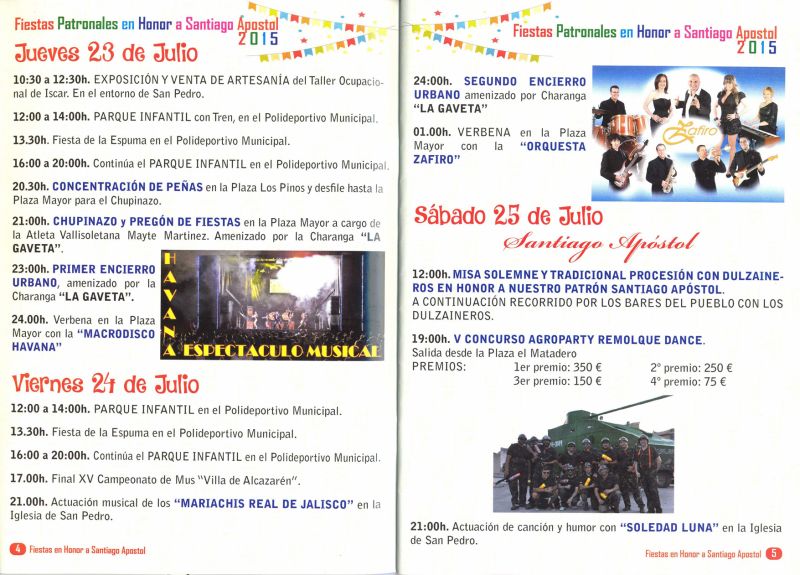 Programa Fiestas de Santiago 2015-1