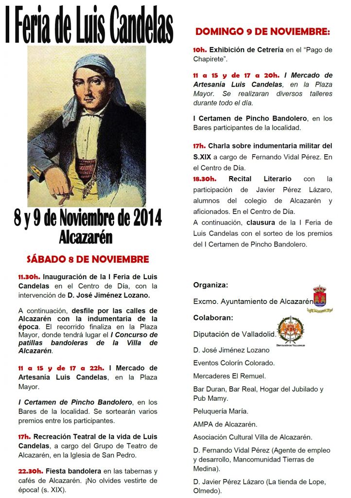 I Feria de Luis Candelas 2014 cartel 2
