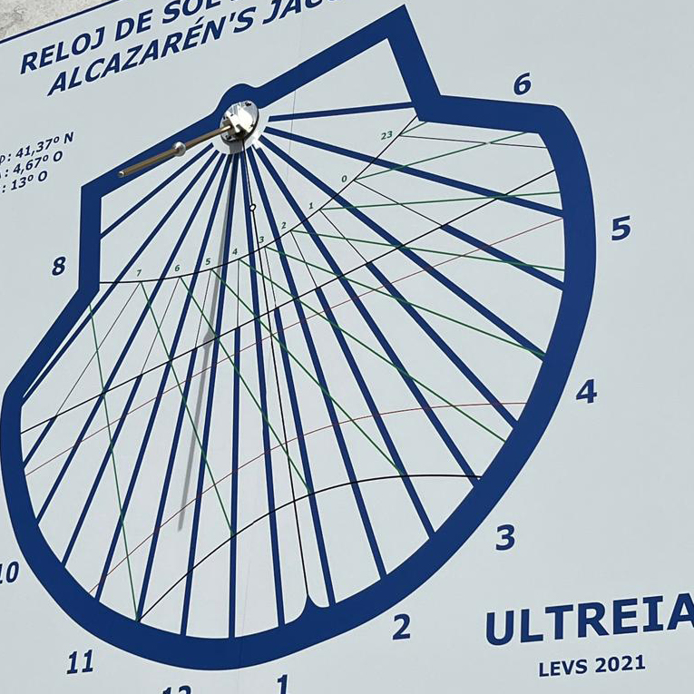 Reloj de sol jacobeo de Alcazarén 2 Reloj de sol jacobeo de Alcazarén 2