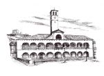 Antiguo ayuntamiento de Íscar (dibujo)