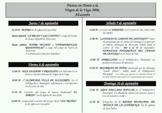 Virgen de la Vega 2006