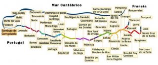 Camino francés a Santiago de Compostela