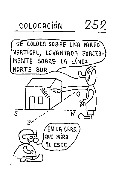 Colocación 02 del reloj oriental