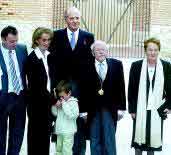 Foto de familia en el premio Cervantes 2002