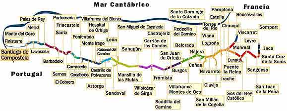 Camino franc�s a Santiago de Compostela